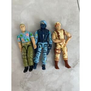 3 Vintage GI Joe Action figures